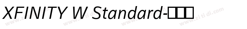 XFINITY W Standard字体转换 XFINITY W Standard字体转换